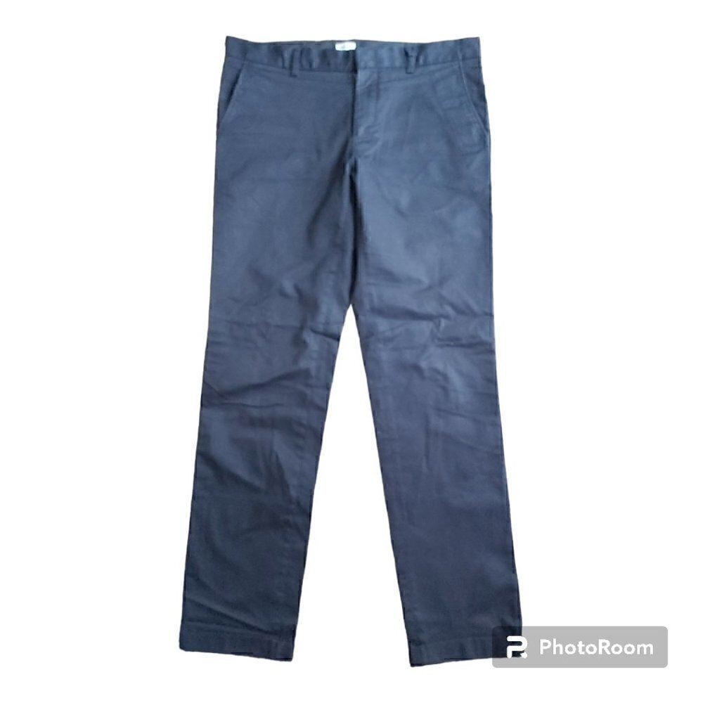 Filippa K Black Slim Chino Pants Cotton Sateen Size 48